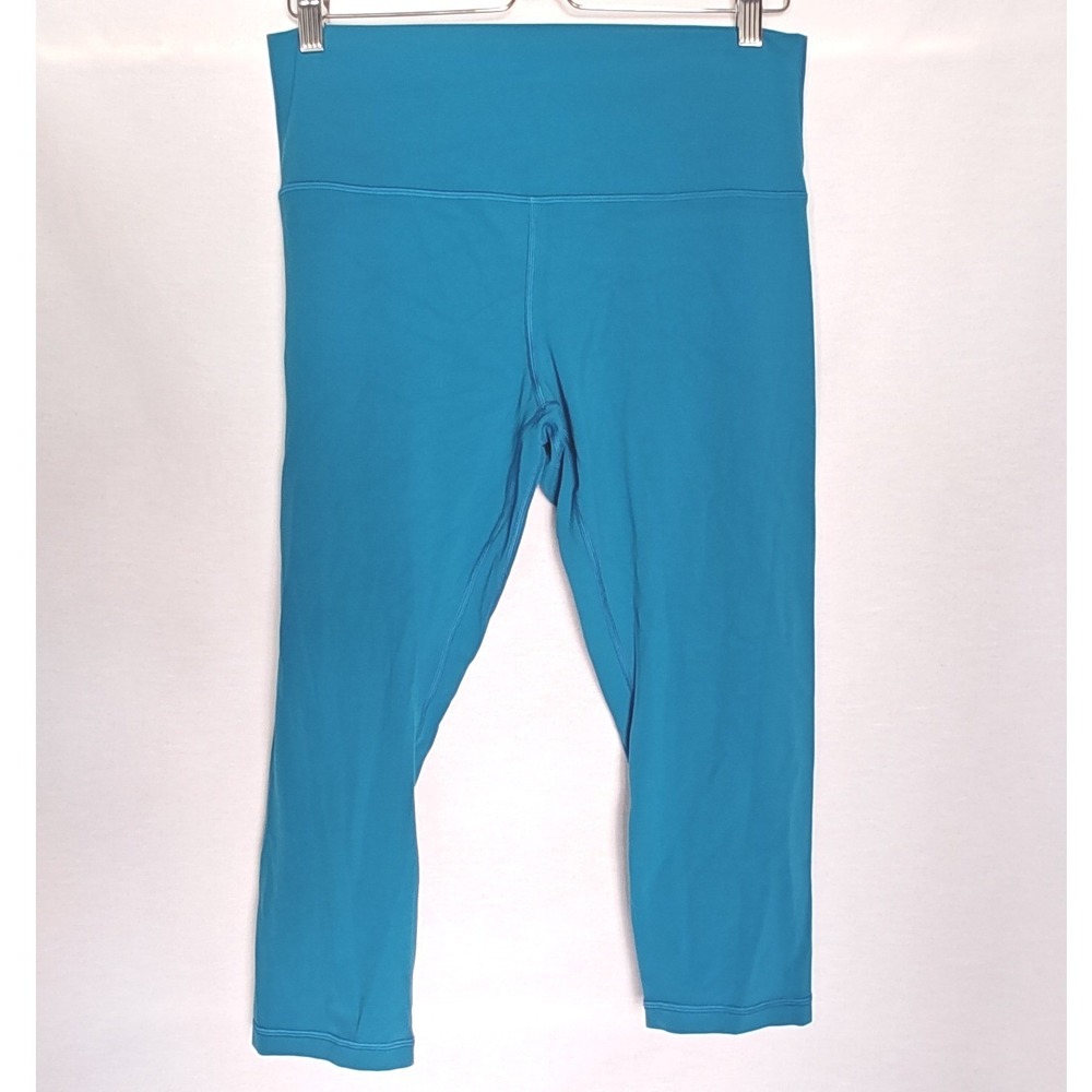 Lululemon Align Crop 21" Tonic Teal Blue Green Leggings High Rise W6AS8 12